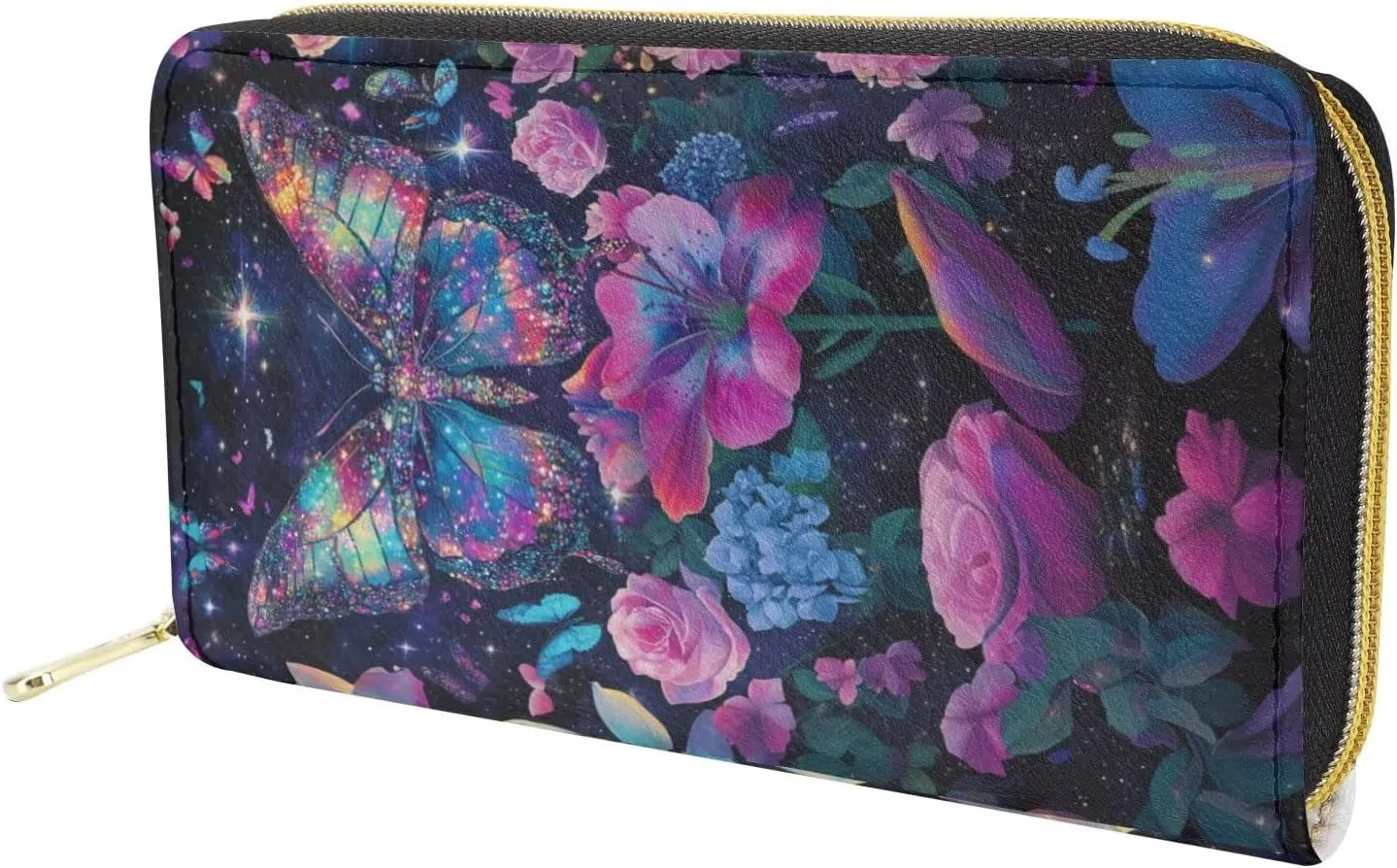 Fashion Women Zip Around Long Wallet PU Phone Clutch Travel Card Holder Purse