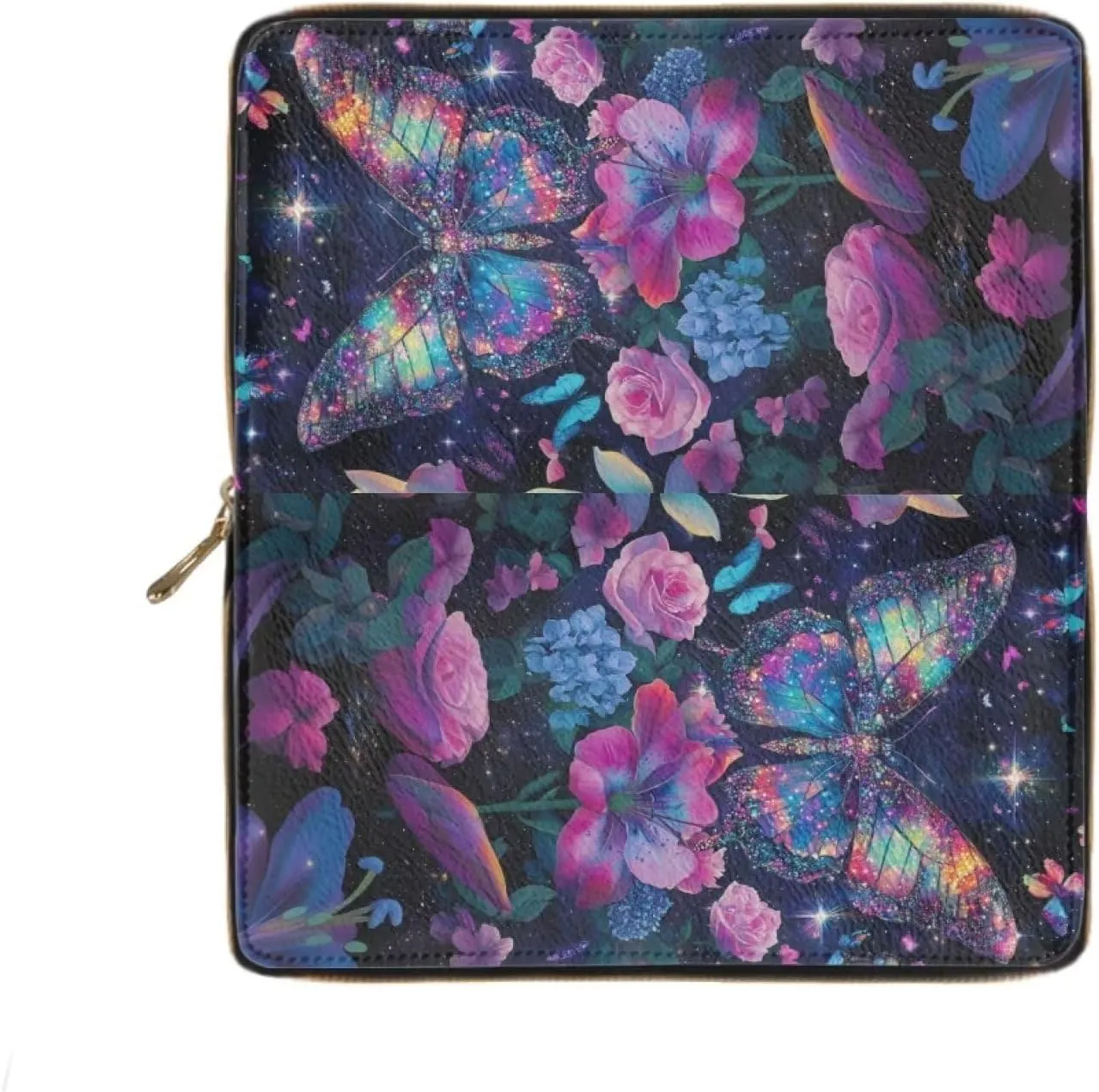 Fashion Women Zip Around Long Wallet PU Phone Clutch Travel Card Holder Purse