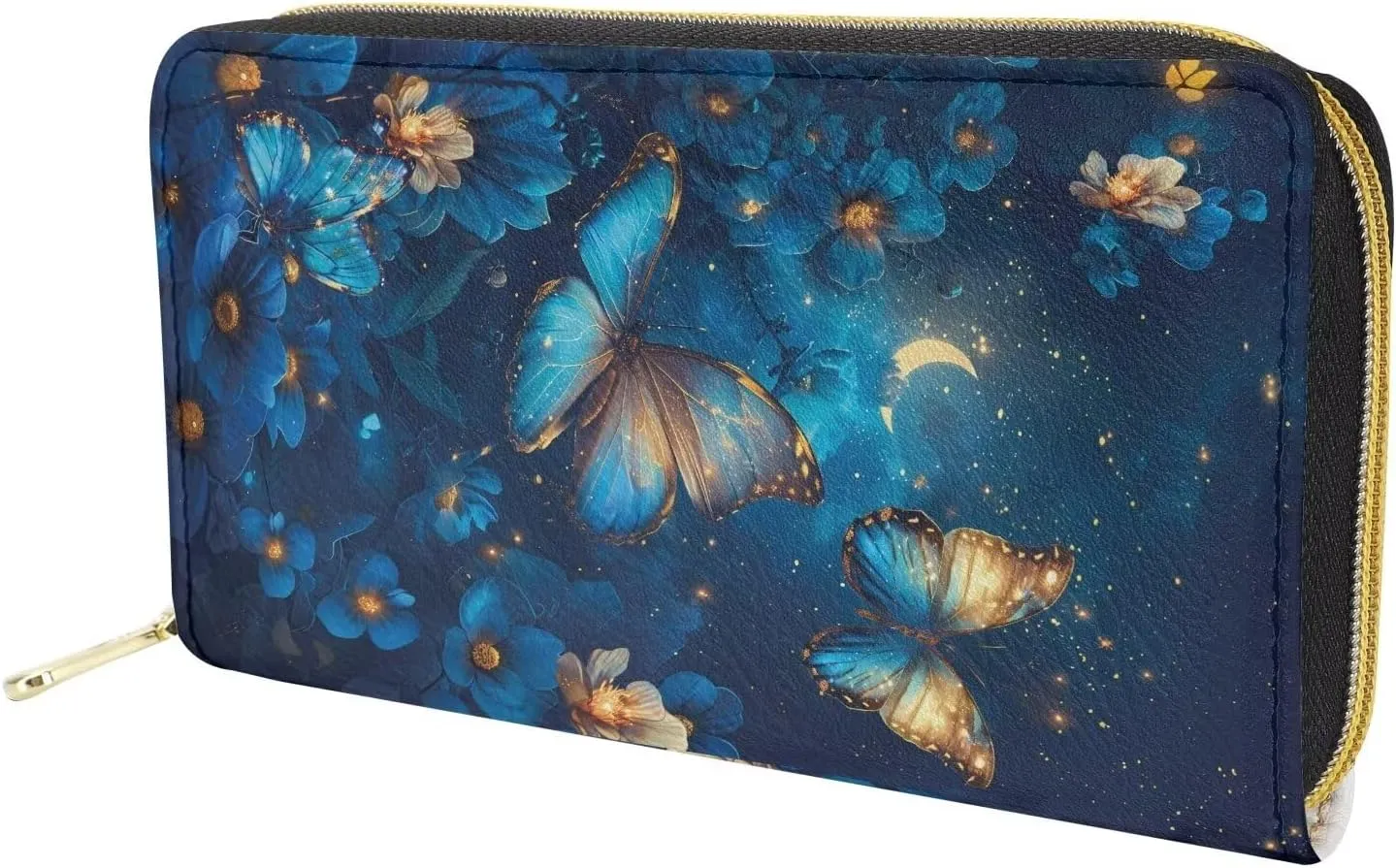 Fashion Women Zip Around Long Wallet PU Phone Clutch Travel Card Holder Purse