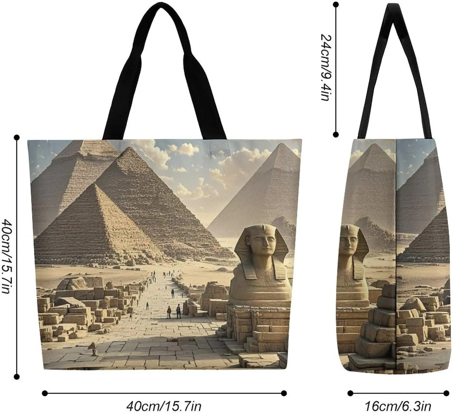 Foldable Grocery Bag Reusable Shopping Bag Halloween Black Cats Pumpkin Tote Bag Casual Handbags for Work Shopping