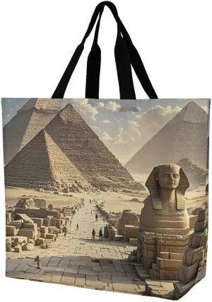 Foldable Grocery Bag Reusable Shopping Bag Halloween Black Cats Pumpkin Tote Bag Casual Handbags for Work Shopping
