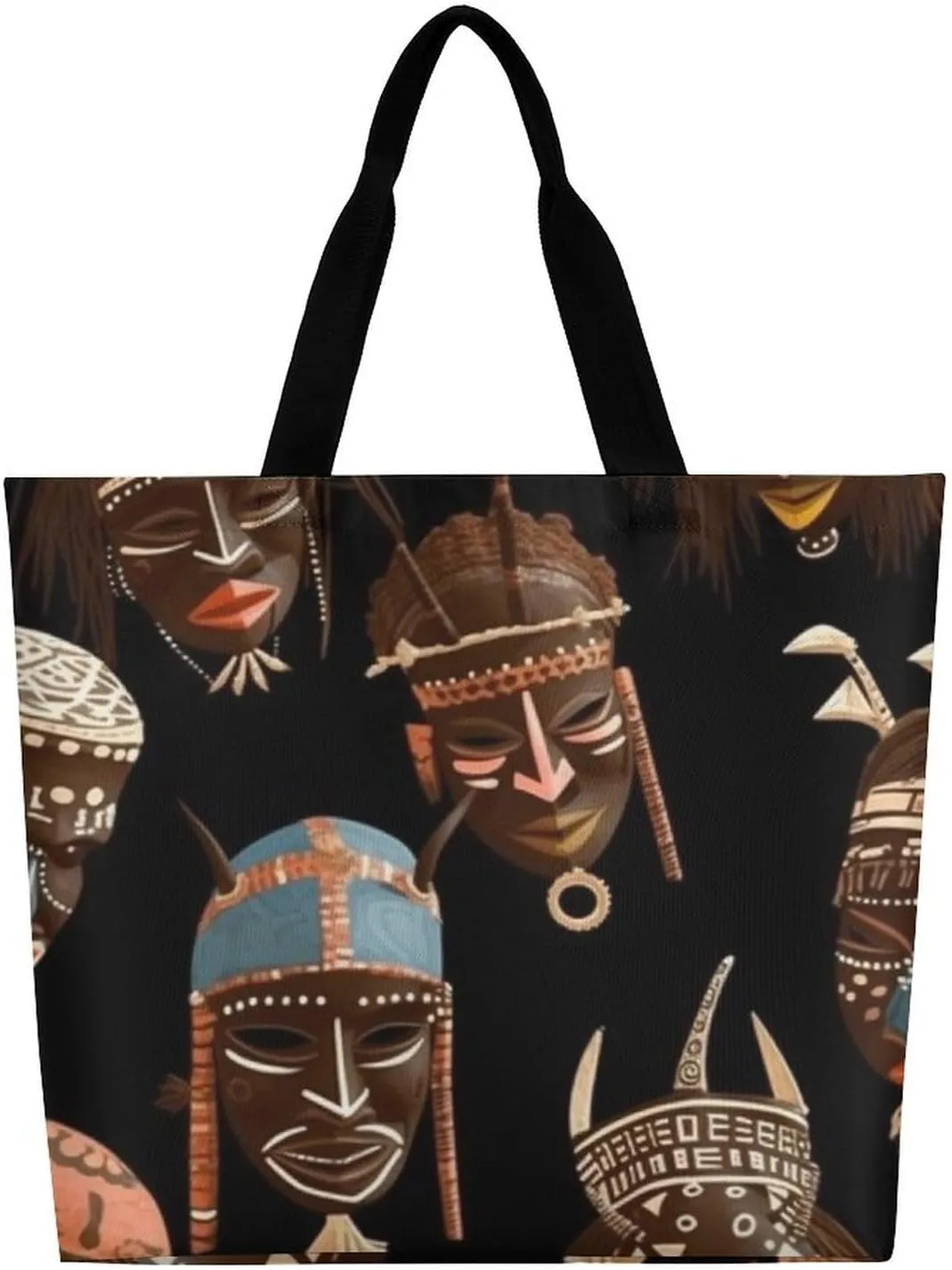Foldable Grocery Bag Reusable Shopping Bag The Deep Blue Sea Tote Bag Casual Handbags for Work Shopping