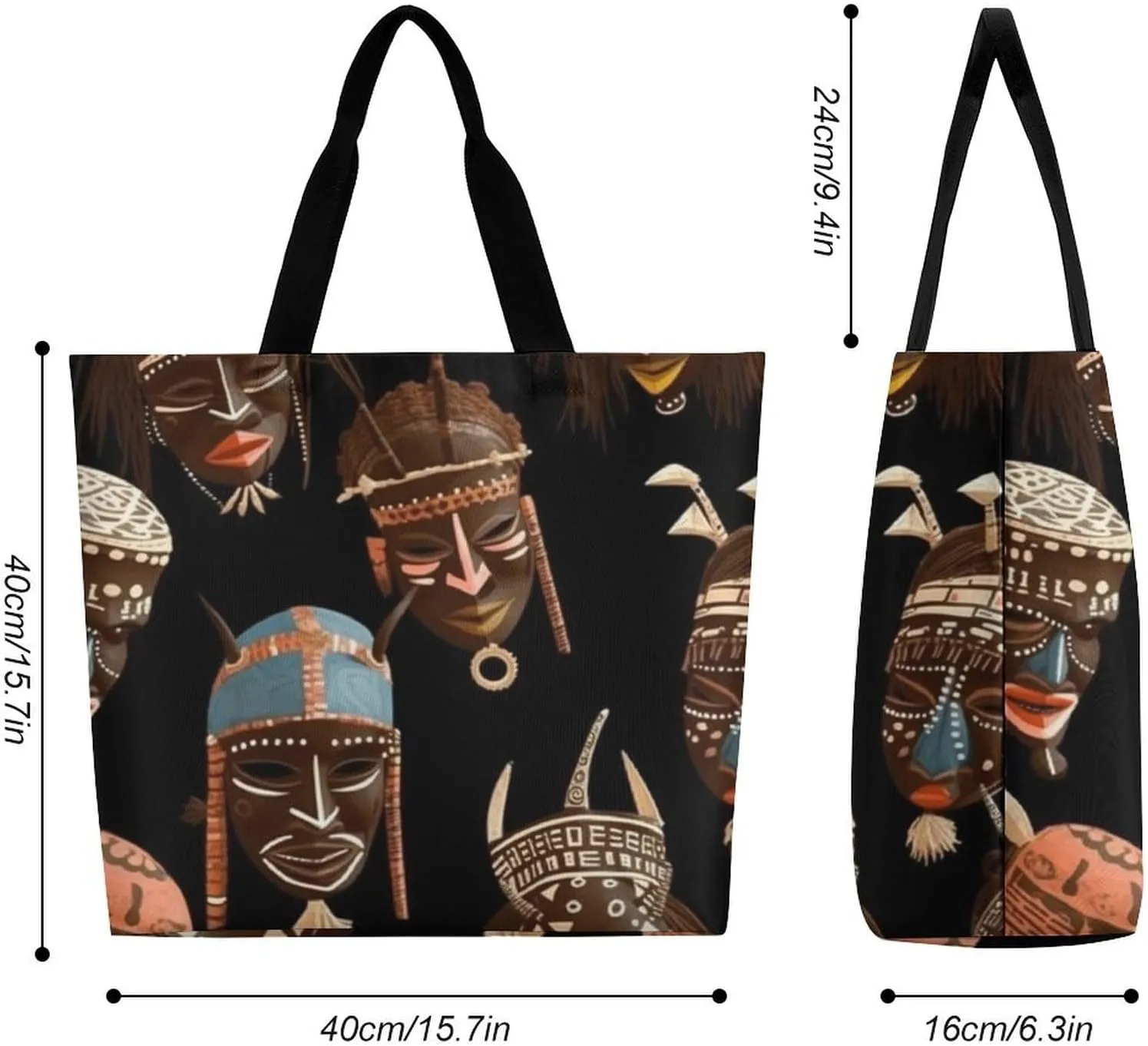 Foldable Grocery Bag Reusable Shopping Bag The Deep Blue Sea Tote Bag Casual Handbags for Work Shopping