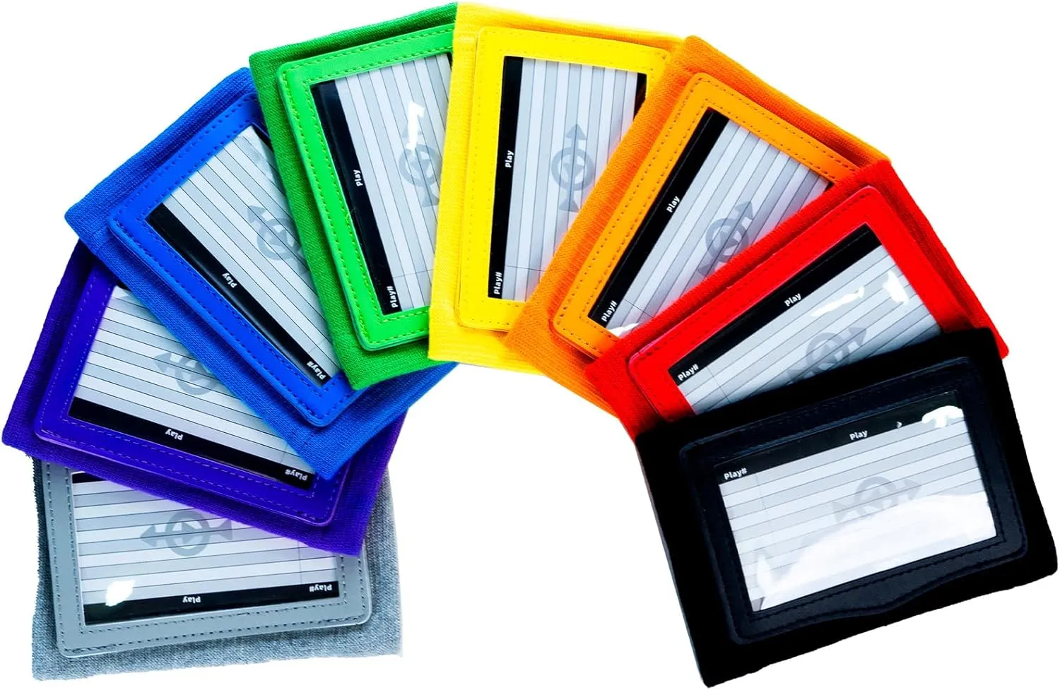 Football Play Wristbands for Adults - QB WR Playbook Wristband | Wrist Coach for Basketball，Softball, Baseball & More Sports | Machine Washable - 5 Pack