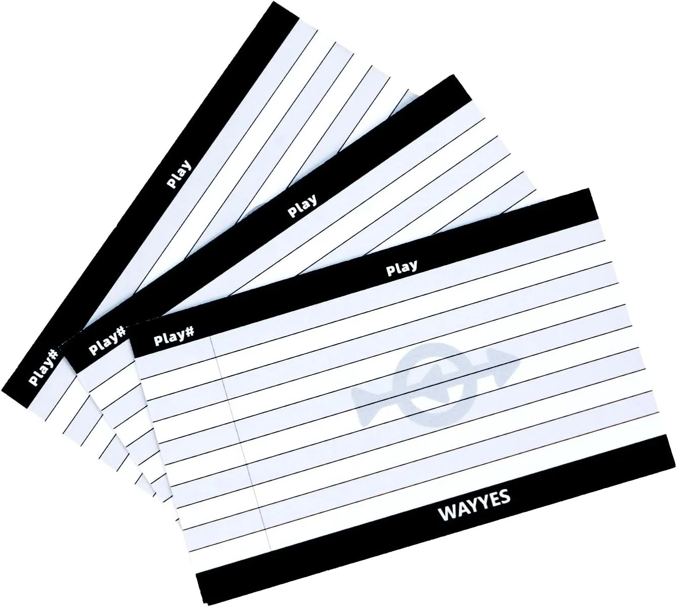 Football Play Wristbands for Adults - QB WR Playbook Wristband | Wrist Coach for Basketball，Softball, Baseball & More Sports | Machine Washable - 5 Pack