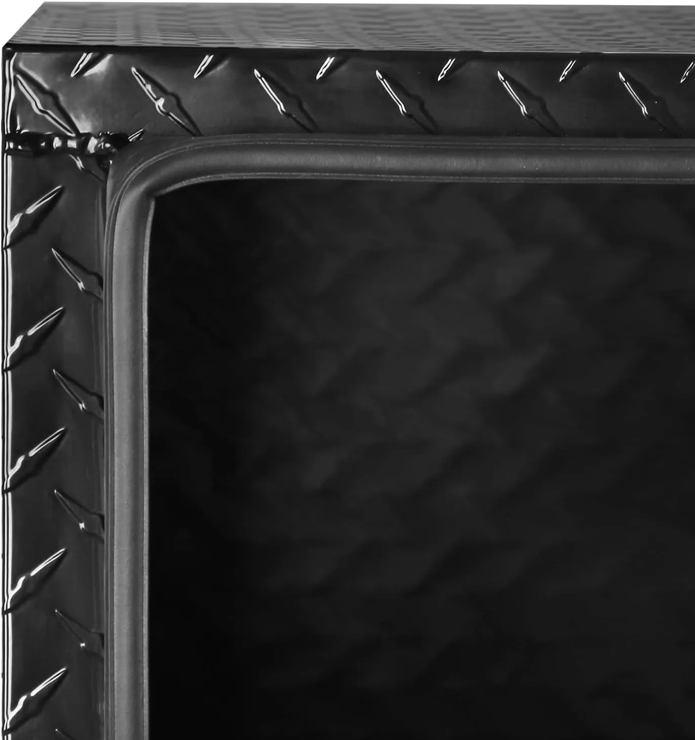 FORWODE 36 Inch Underbody Truck Tool Box Aluminum Heavy Duty Trailer Tool Box for Pickup Truck Bed, RV Toolbox - Black