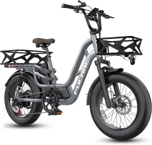 Fucare Libra 1200W Electric Bike for Adults 32MPH 48V 20Ah LG Battery EBike 80 Miles Range, Full Suspension 20"×4.0" Fat Tire Adult Electric Bicycles, 400 lb Capacity, Hydraulic Brakes, UL Certified