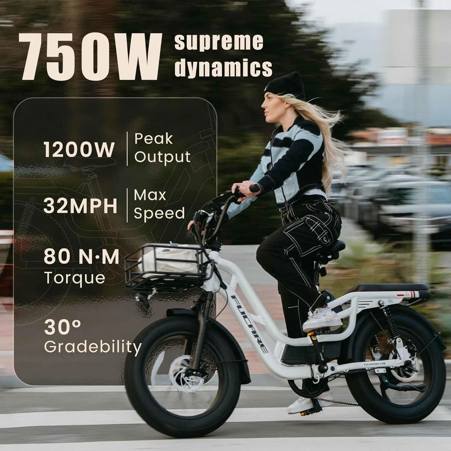 Fucare Libra 1200W Electric Bike for Adults 32MPH 48V 20Ah LG Battery EBike 80 Miles Range, Full Suspension 20"×4.0" Fat Tire Adult Electric Bicycles, 400 lb Capacity, Hydraulic Brakes, UL Certified