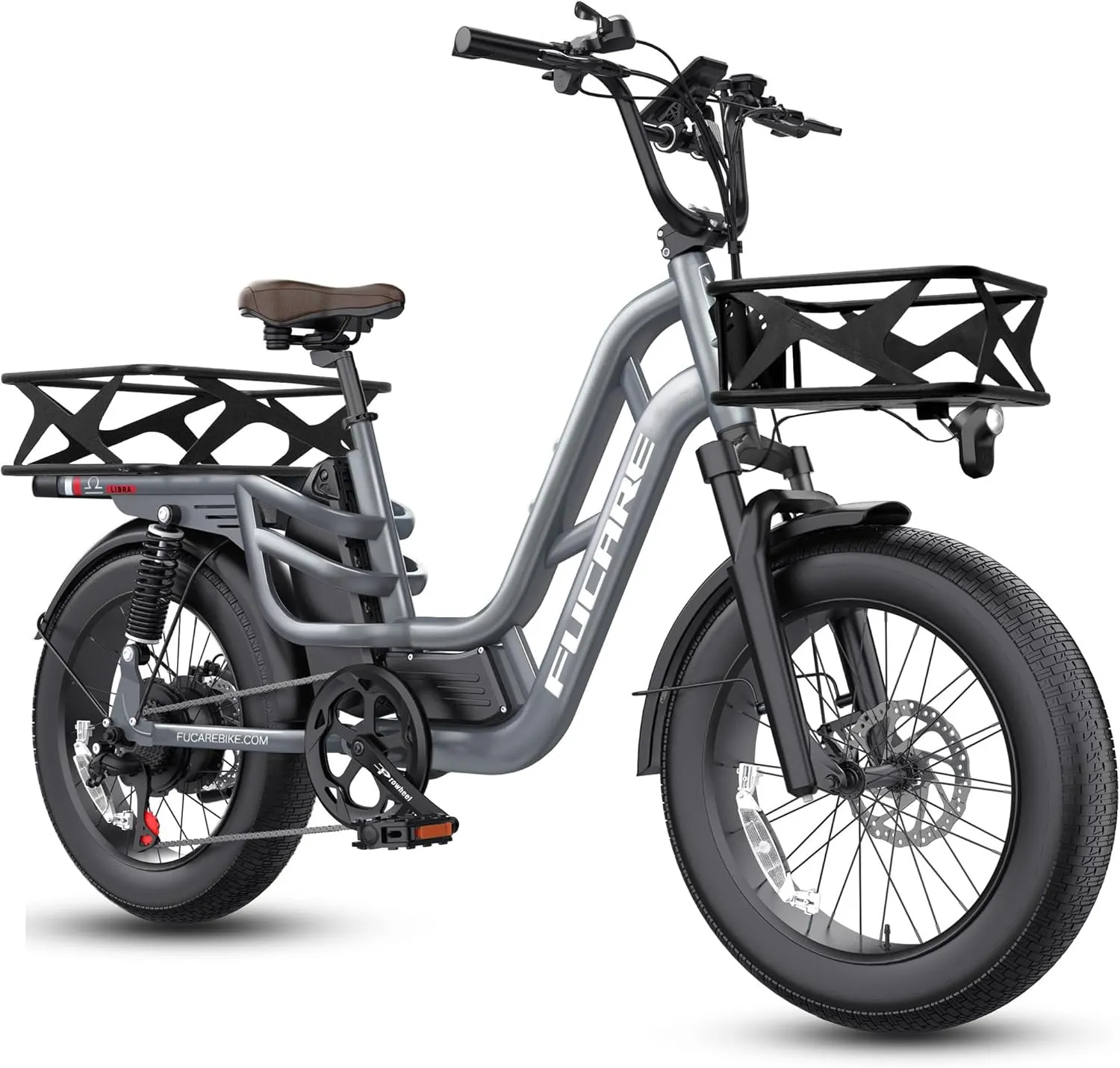 Fucare Libra 1200W Electric Bike for Adults 32MPH 48V 20Ah LG Battery EBike 80 Miles Range, Full Suspension 20"×4.0" Fat Tire Adult Electric Bicycles, 400 lb Capacity, Hydraulic Brakes, UL Certified