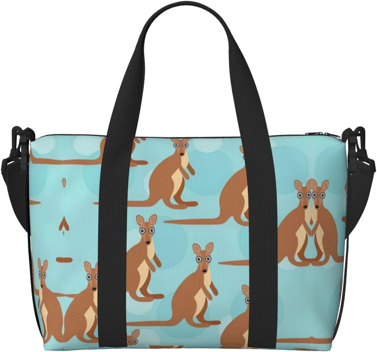 Funny For Kangaroo Zoo Print Versatile Gym Sports Bag,Companion For Your Journeys And Fitness Routines