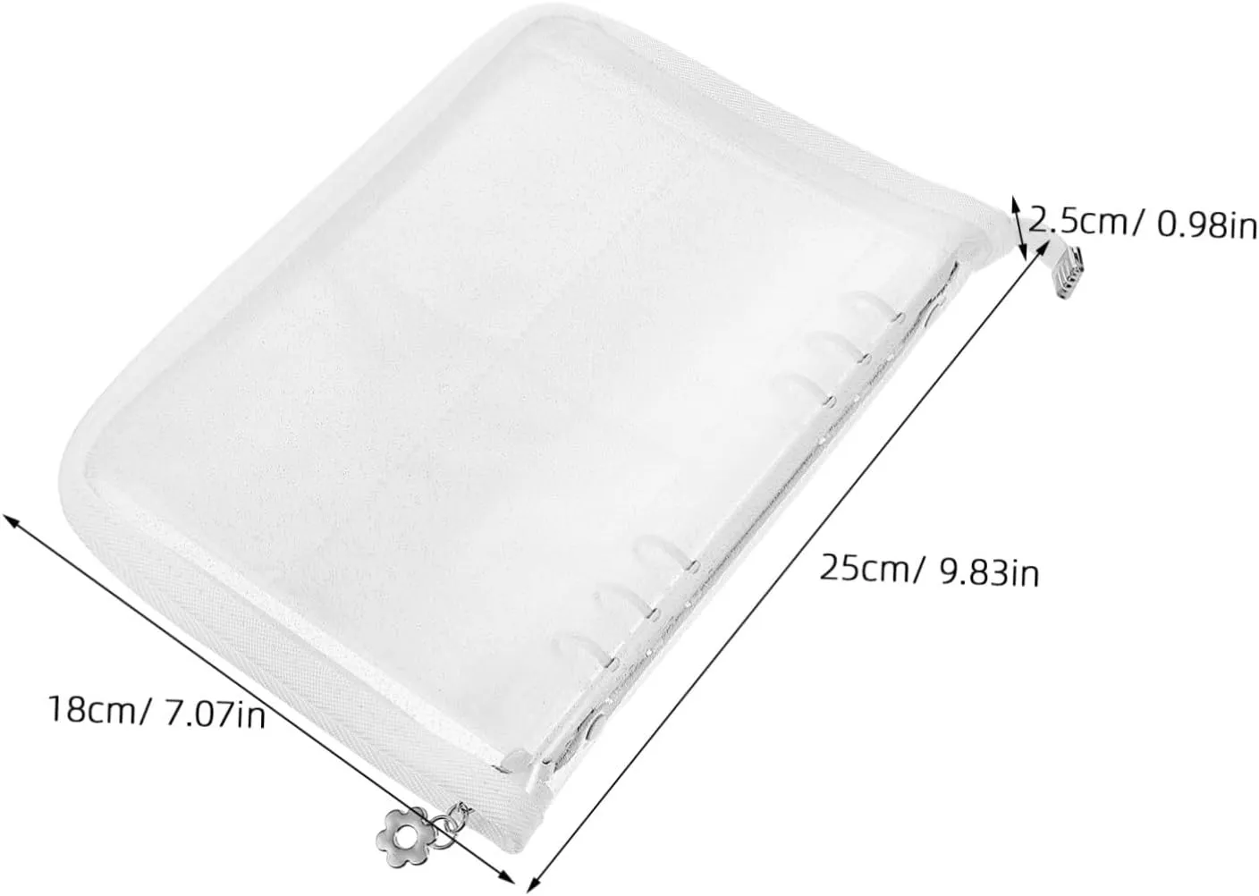Gadpiparty Ring Binder with Zipper Closure Versatile Photo Storage Album with Glitter Elements and Protective Sleeves for Kpop Cards and Family Photos