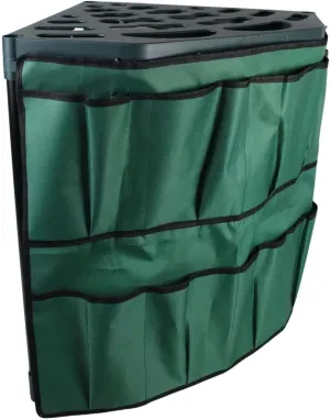 Garden Tool Organizer Home Essential Easy to Use with Cloth Bag Yard Tool Stand Holder Utility Storage Rack for Rakes Shovels