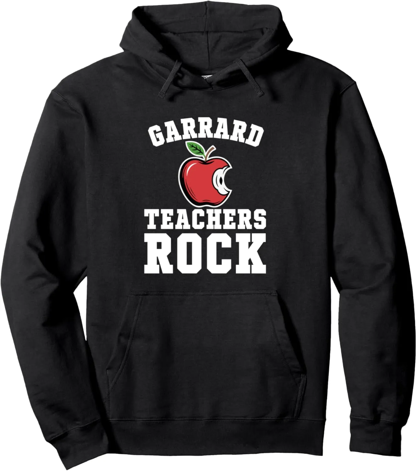 Garrard Teachers Rock! Retro School Support Teaching Pullover Hoodie