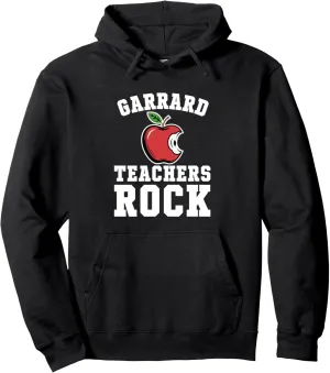 Garrard Teachers Rock! Retro School Support Teaching Pullover Hoodie