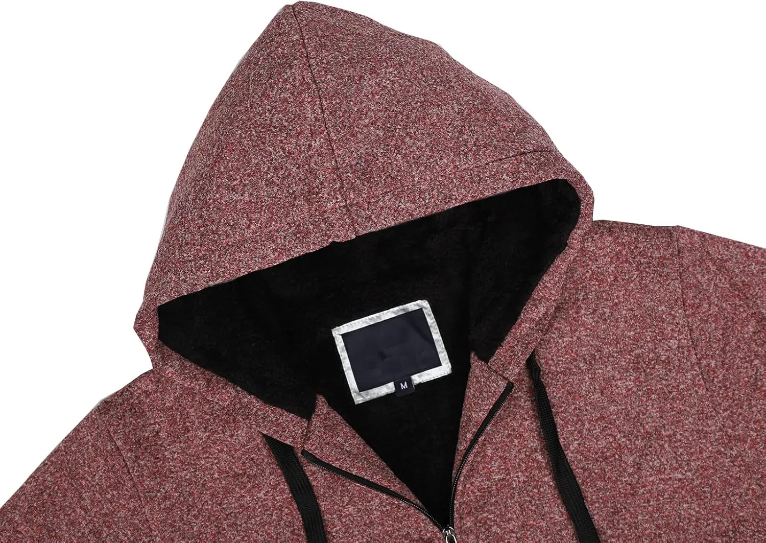 Gary Com Heavyweight Sherpa Hoodies for Men, Thick Fleece Lined Full Zip Up Winter Warm Sweatshirts Work Jackets