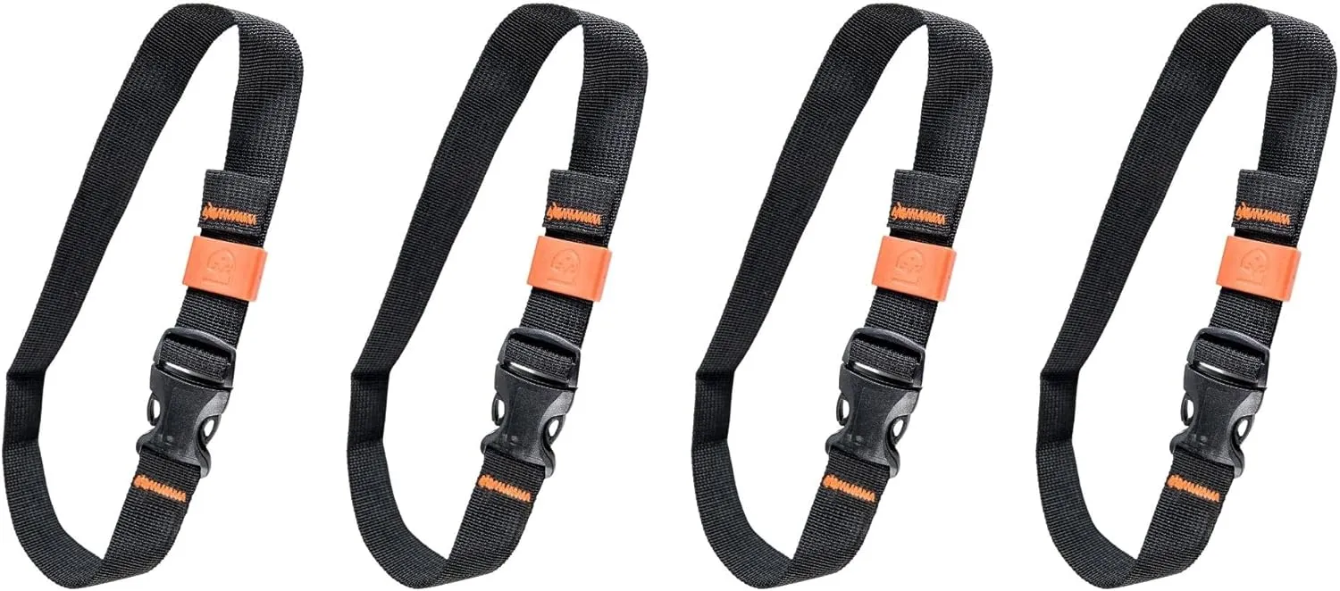 GEAR AID Utility Straps with Side-Release Buckle, Secure and Compress Camping, Biking, Hunting, Boating Gear, Multiple Sizes