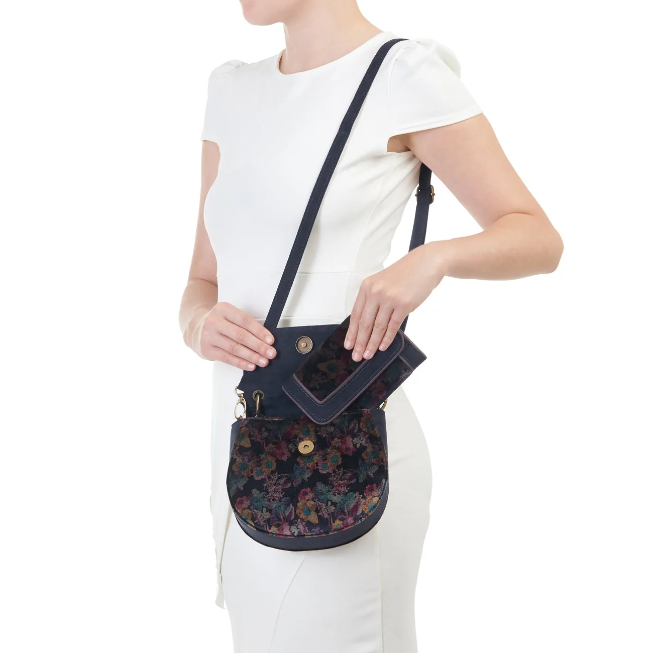 Geneva Navy Blue Purse Wallet (Matches Bailey Victoria Acapulco) by Ruby Shoo