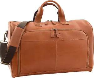 Genuine Leather Holdall Cross Body Large Size Weekend Travel Duffle HL015 Tan