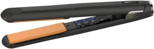Glampalm Hair Straightener - 1" Ceramic Flat Iron, Vibrating Plates, 11 Heat Settings (140°–450°), Fast 25s Heat Up, Korea's No.1 Salon Styling Tool with 3D Swivel Cord & Dual Voltage, Black (GP225)