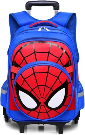 GLOOMALL Cartoon Six Wheels Trolley Case School Bags Boy Oxford Cloth Vacation Backpack