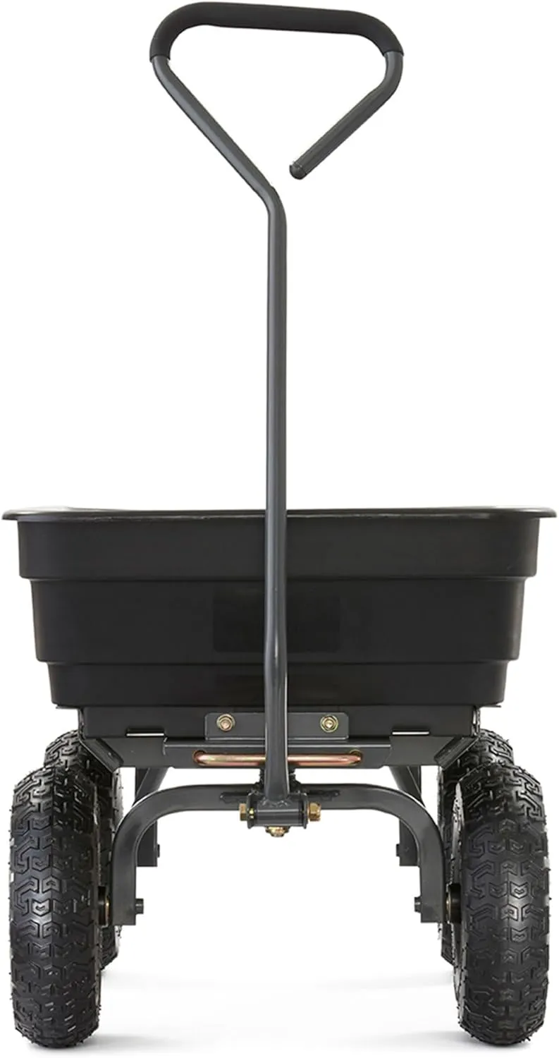 Gorilla Carts Utility Cart with Steel Frame, 600 Pound Capacity, and 10 Inch Tires