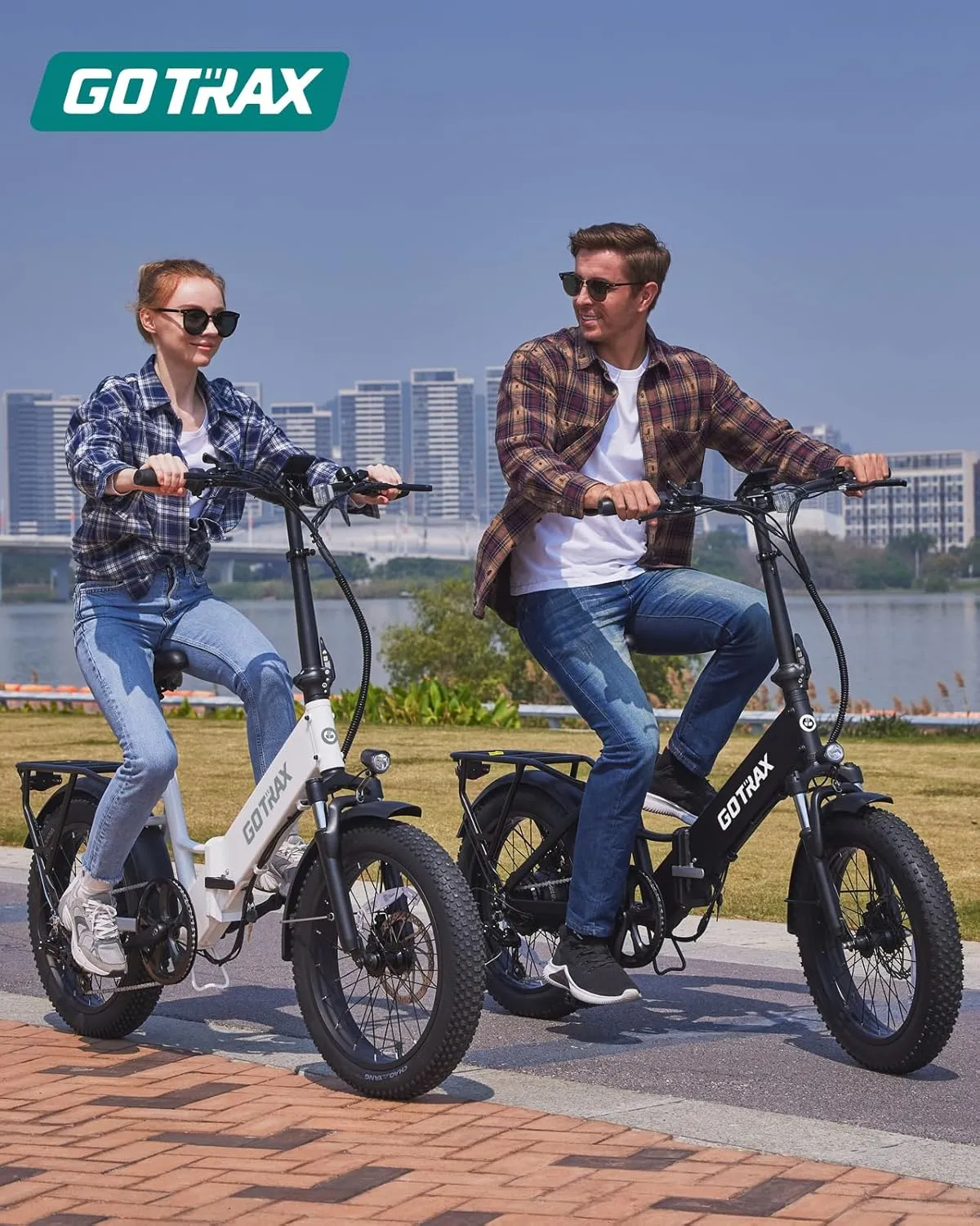 Gotrax 20" Folding Electric Bike with 55 Miles (Pedal-assist1) by 48V Battery, 20Mph Power by 500W, Smart LCD Display and 5 Pedal-Assist Levels, 7-Speed&Front Shock Absorber for Off-Road Bicycle