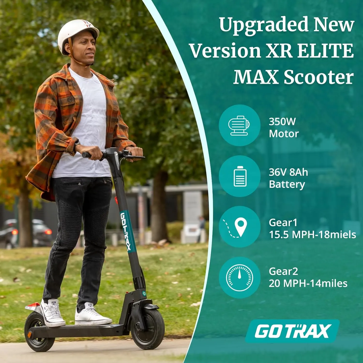 Gotrax Electric Scooter for Adult, 350/500W Motor, Max 18/38 Mile and 20MPH Speed,10" Pneumatic Tire, 36V/48V Big Battery All Aluminum Body, Large LED Display Foldable Commuting E Scooter for Adult