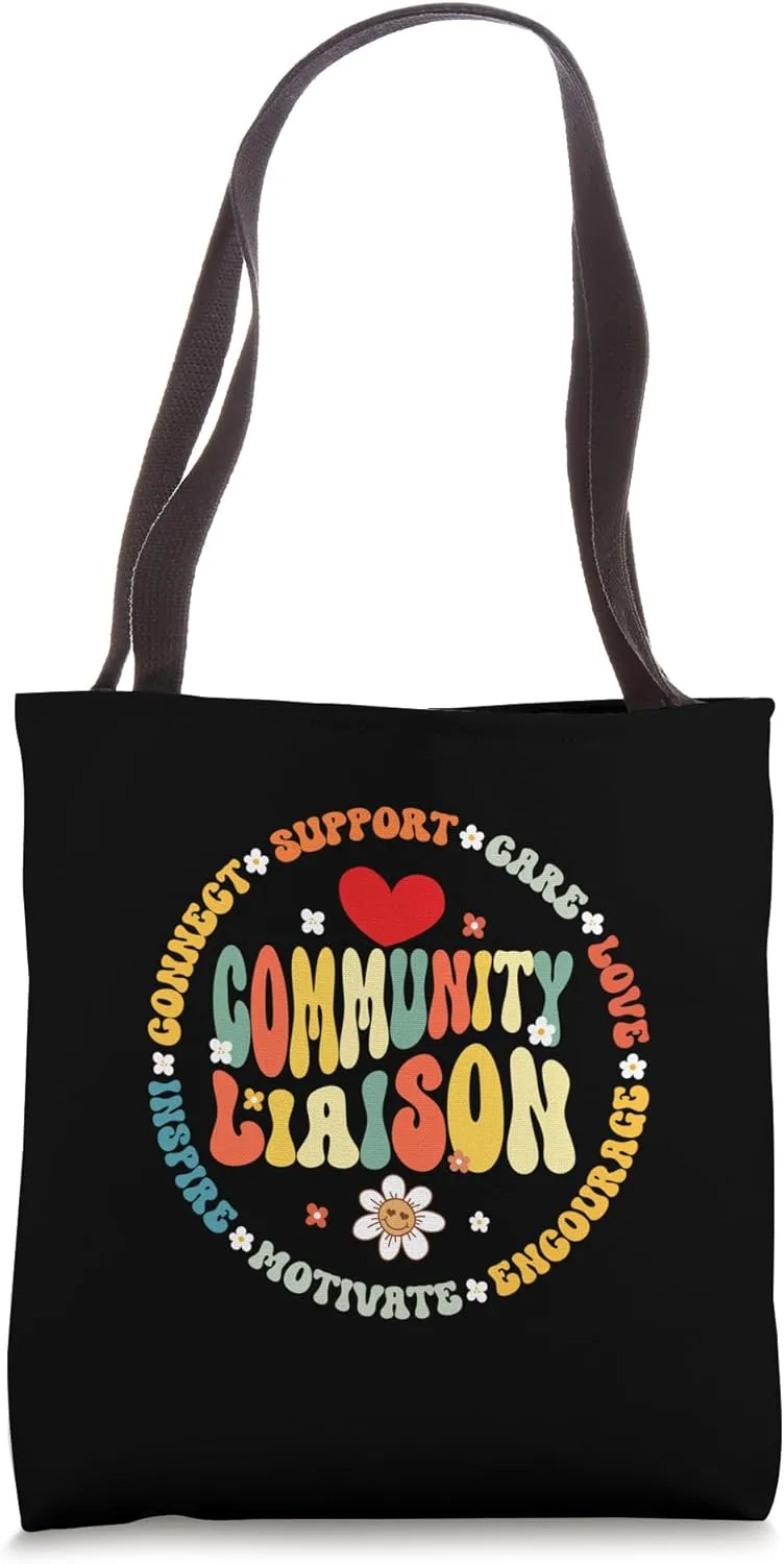 Groovy Community Liaison Occupation Work School Tote Bag