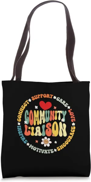 Groovy Community Liaison Occupation Work School Tote Bag