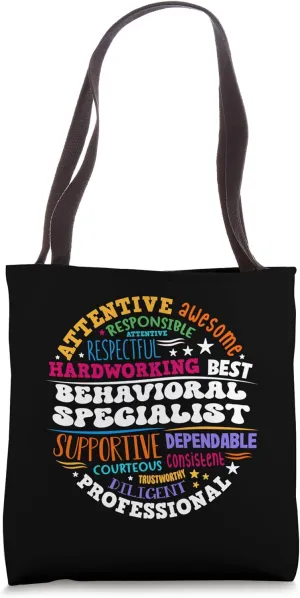 Groovy RTI Behavioral Specialist Response Intervention Crew Tote Bag