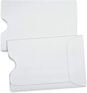 Guardian Gift Card Sleeves, Pack of 500 Blank Key Card Sleeves - Use as Credit Card Holder or Hotel Key Card Envelopes, 2 ⅜ Inches x 3 ½ Inches, White