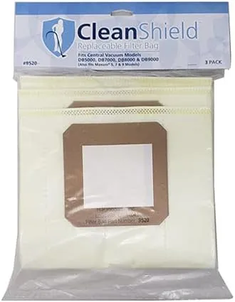 H-P Central Vacuum Cleanshield Replaceable Filter Bag