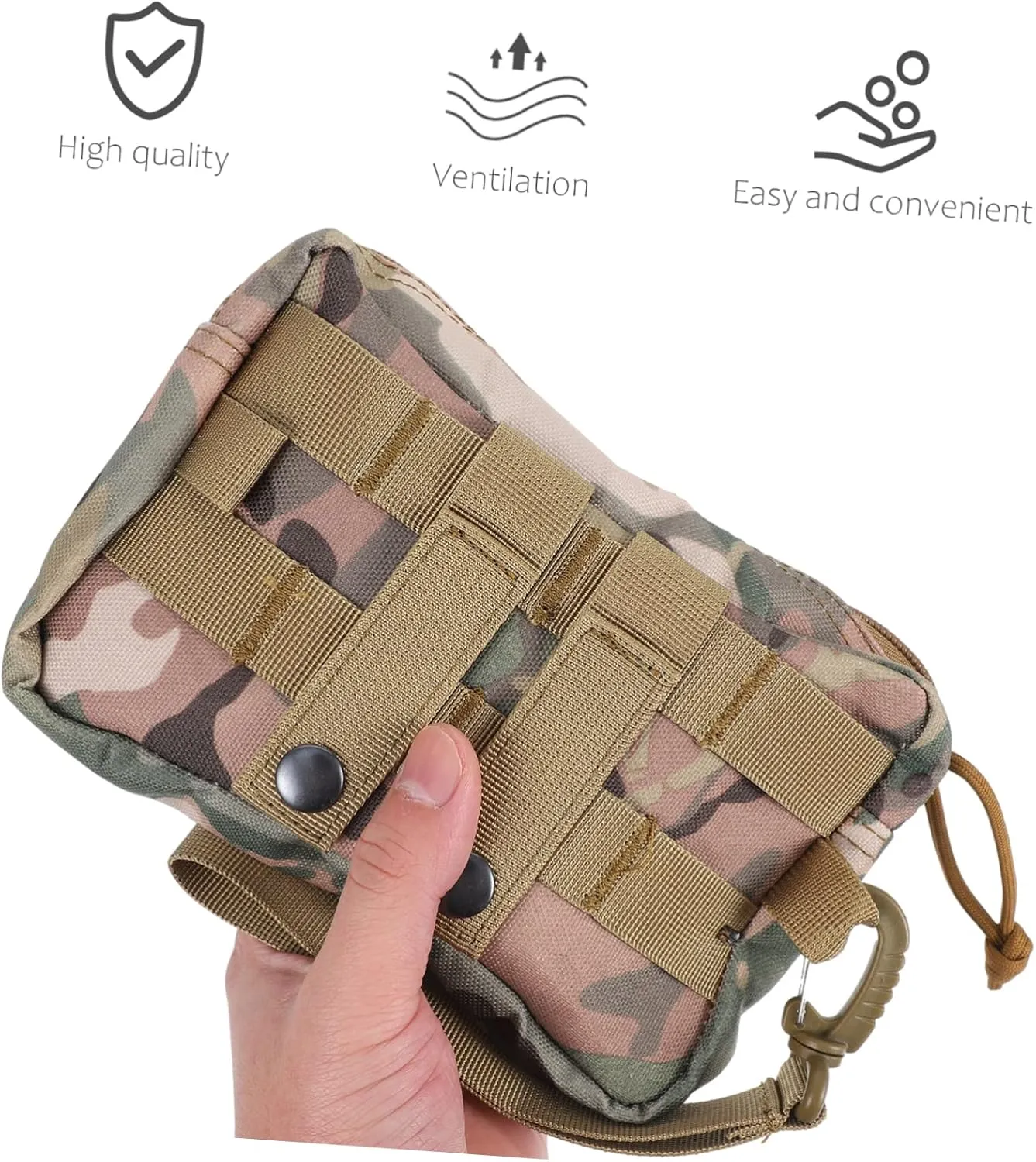HANABASS Portable Organizer Bag Mini Headphone Belt Bag Waist Pack for Camping Climbing and Travel