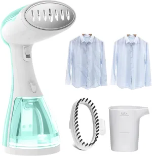 Handheld Portable Garment Steamer for Clothes - 1500W Clothes Steamer Remove Wrinkles for All Fabrics, 15S Fast Heat-Up, Make Clothes Soft & Smooth