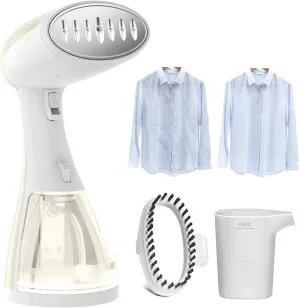 Handheld Portable Garment Steamer for Clothes - 1500W Clothes Steamer Remove Wrinkles for All Fabrics, 15S Fast Heat-Up, Make Clothes Soft & Smooth