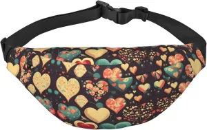 Heart Crush Flower Fashion Crossbody Appearance High capacity outdoor with Adjustable Comfortable Work Leisure Versatile