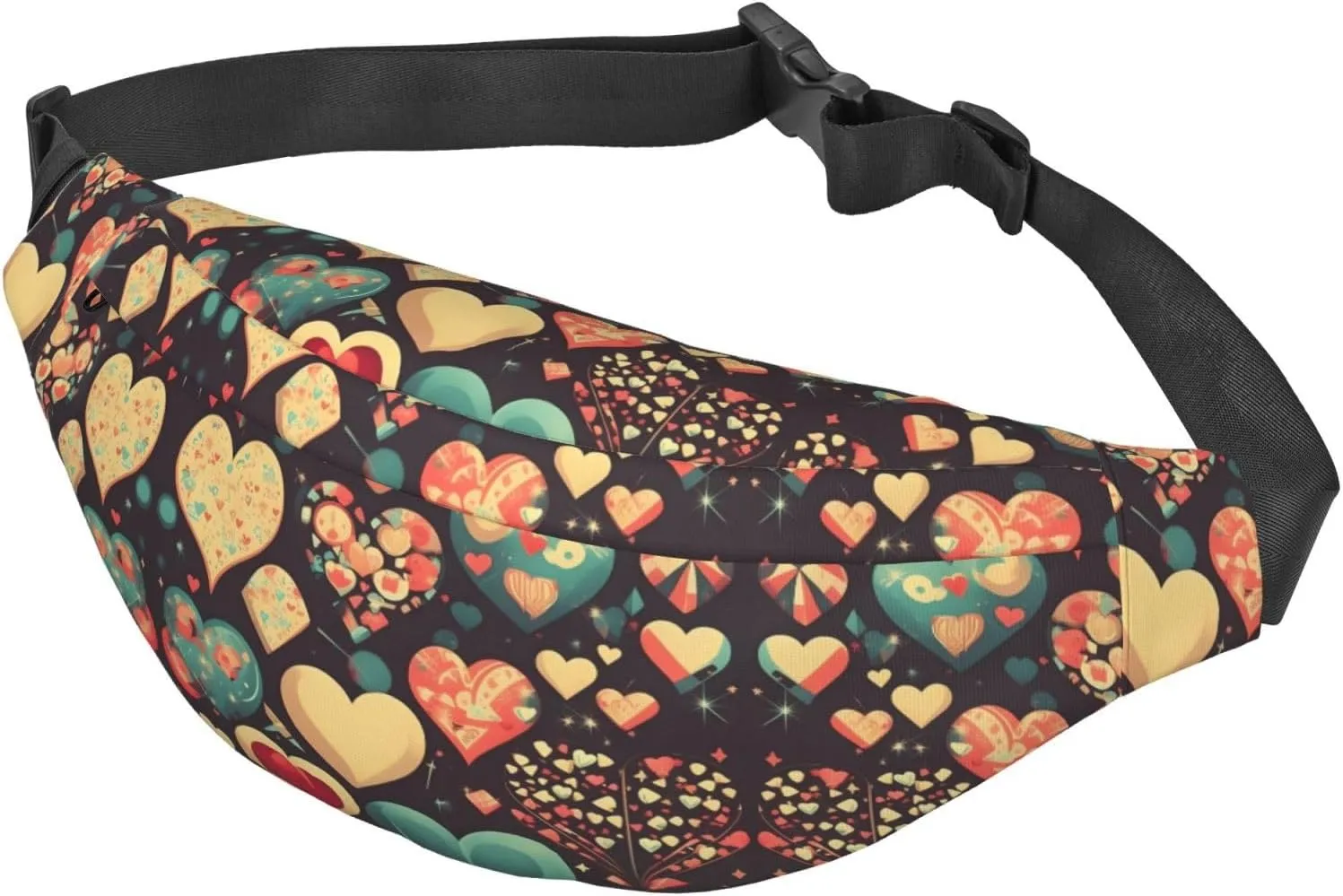 Heart Crush Flower Fashion Crossbody Appearance High capacity outdoor with Adjustable Comfortable Work Leisure Versatile