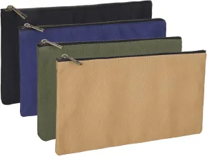 Heavy Duty 16 oz. Canvas Tool Bags with Metal Zippers Multi Purpose Waterproof Smart Storage Pouches Everyday Utility Tool Bags Organizer Best for Handymen Repairmen Woodworker (Multi Color)