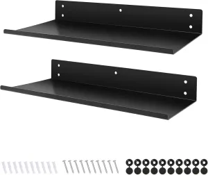 Heavy Duty Pegboard Steel Shelves,Can Be Used for Walls or Pegboards,Wall Mounted Shelves,Pegboard Shelf,Suitable for Restaurant, Bar, Utility Room, Kitchen and Garage (Black)