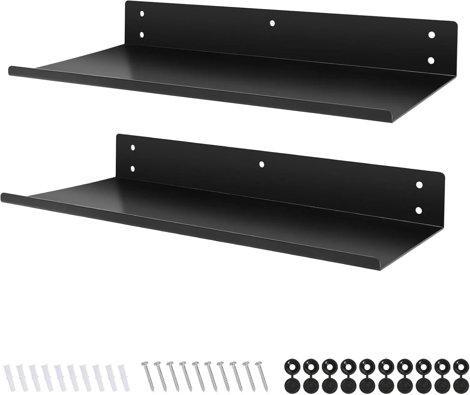 Heavy Duty Pegboard Steel Shelves,Can Be Used for Walls or Pegboards,Wall Mounted Shelves,Pegboard Shelf,Suitable for Restaurant, Bar, Utility Room, Kitchen and Garage (Black)