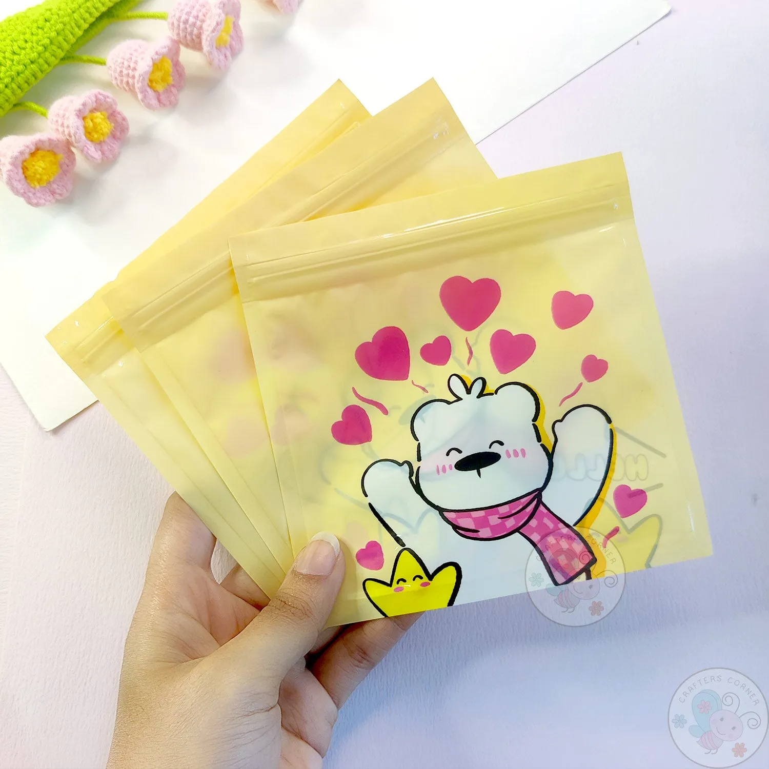 Hello Bear - Zip Lock Storage Bags