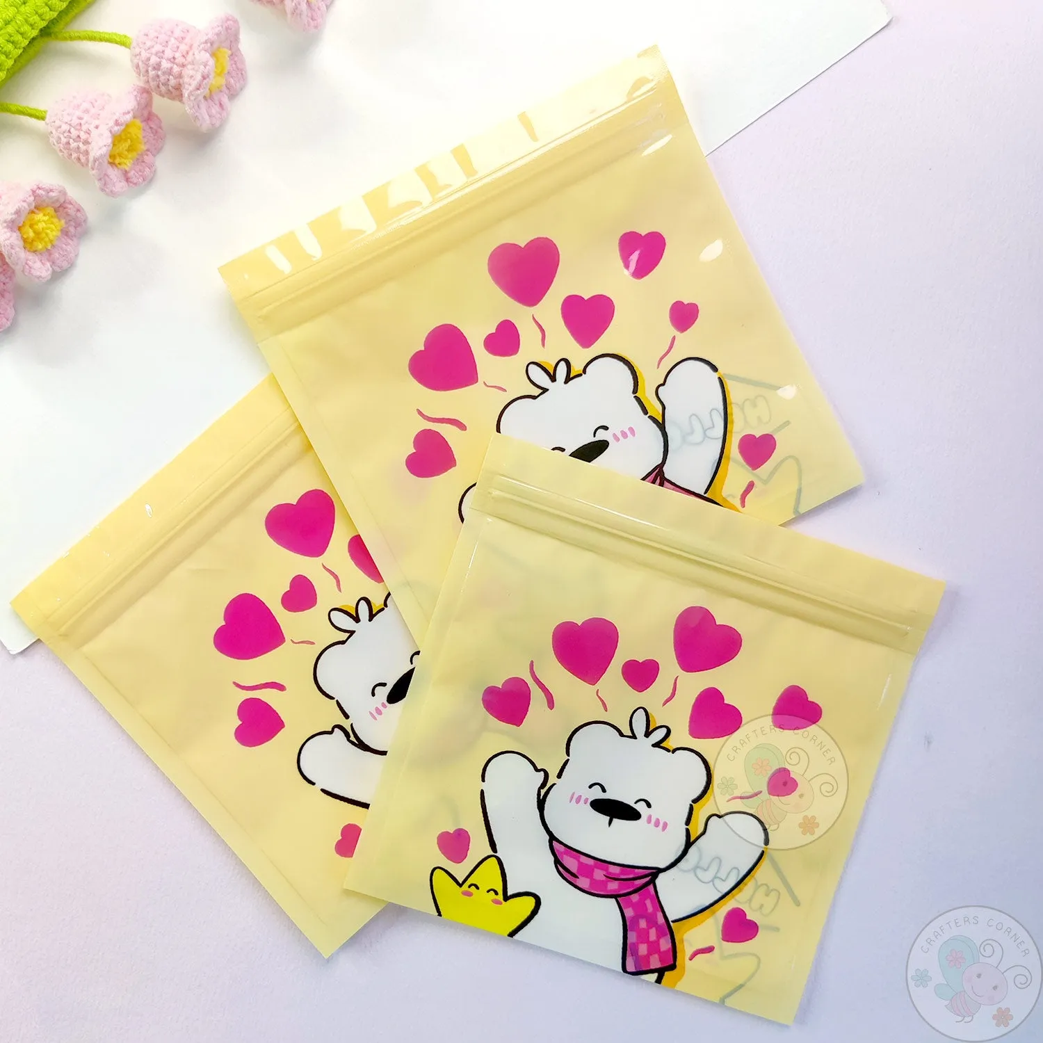 Hello Bear - Zip Lock Storage Bags