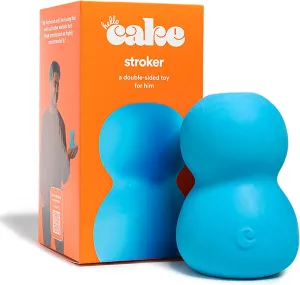 Hello Cake Stroker, Double-Sided Sex Toy for Men and Couples, Handheld Male Stroker with Dual Entrances - Soft, Squishy Exterior with Ribbed, Beaded Texture Interior, Easy to Clean & Use, Waterproof