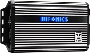 Hifonics ZTH-1225.1D Zeus Theta Compact Mono Channel Car Audio Amplifier (Silver) – Class D Amp, 1200-Watt, Onboard Electronic Crossover, Built-in Bass Control, Bass Remote Included