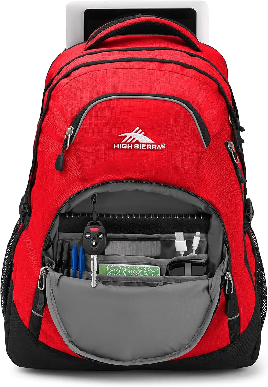 High Sierra Access 2.0 Laptop Backpack, Crimson/Black, One Size