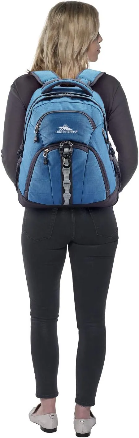 High Sierra Access 2.0 Laptop Backpack, Graphite Blue/Mercury, One Size