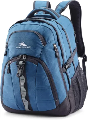 High Sierra Access 2.0 Laptop Backpack, Graphite Blue/Mercury, One Size