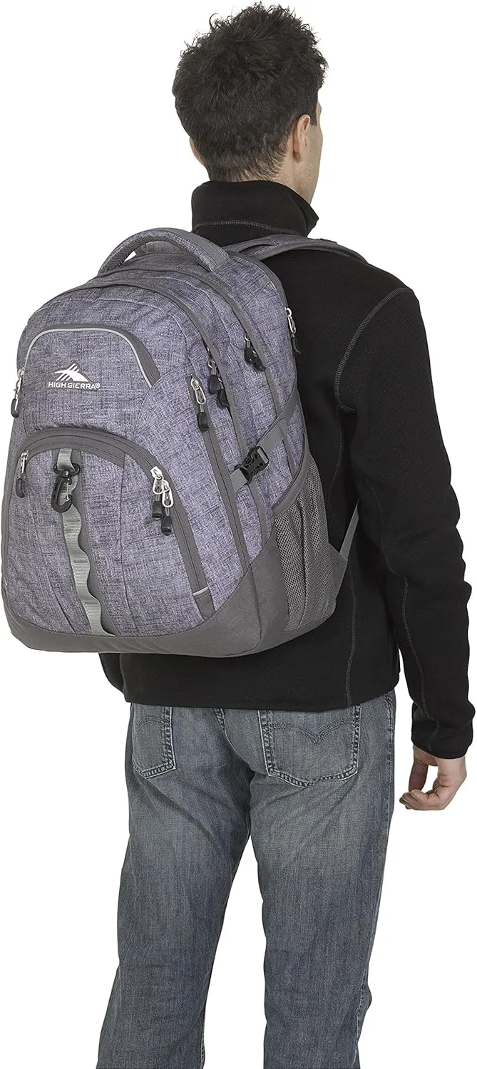 High Sierra Access 2.0 Laptop Backpack, Woolly Weave/Slate, One Size