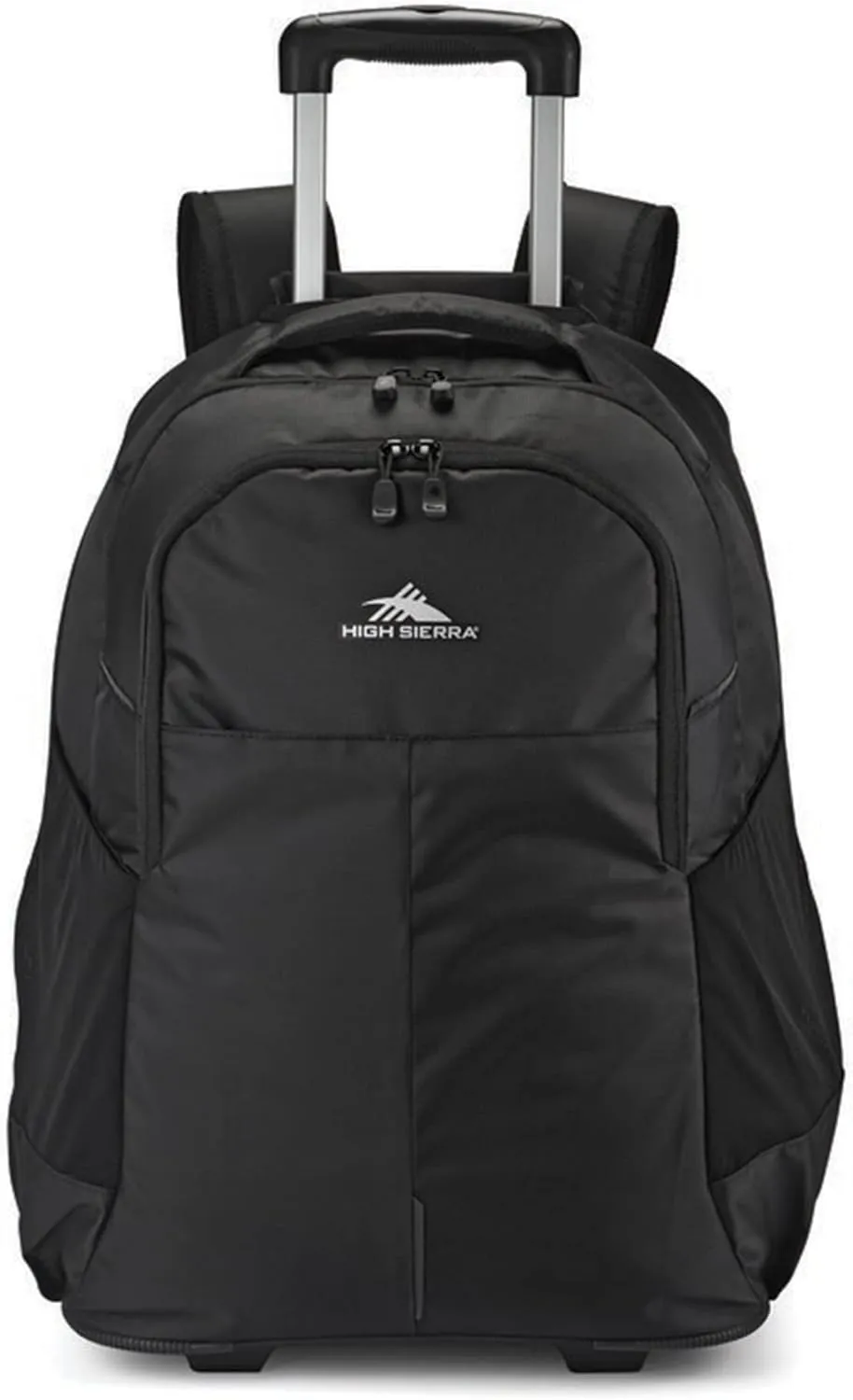 High Sierra Powerglide Pro Wheeled Backpack, Rolling Laptop Bag for Travel, Fits most 15.6” Laptops, 40L, Black