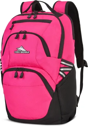 High Sierra Swoop Backpack with Laptop Pocket   Tablet Sleeve, Fits most 17” Laptops, 30L, Flamingo